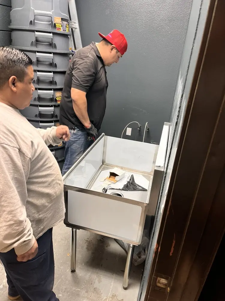 Commercial plumbing and sink installation in Los Gatos